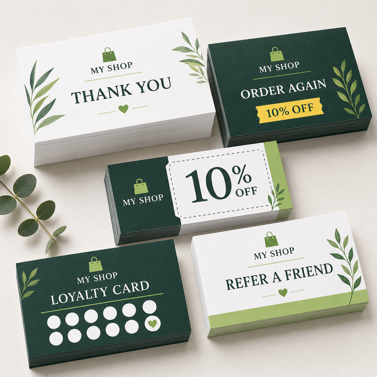 Loyalty Stamp Cards 100 pcs