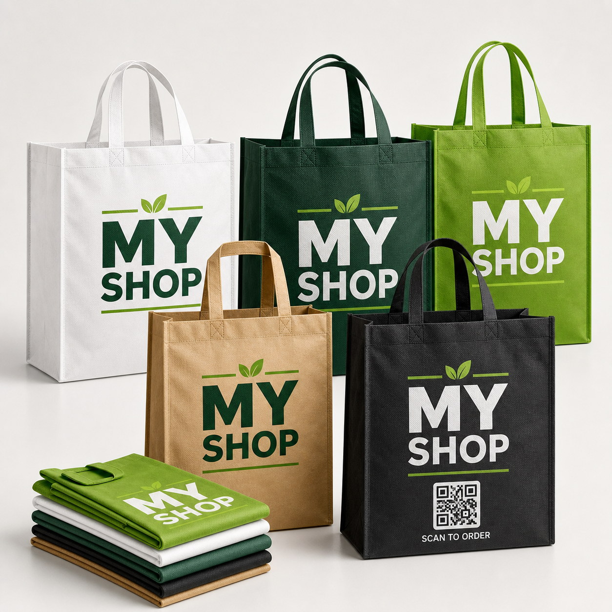 Printed Carry Bags 100 pcs