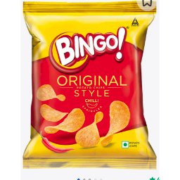 Bingo Original style chilli sprinkler chips in 43g